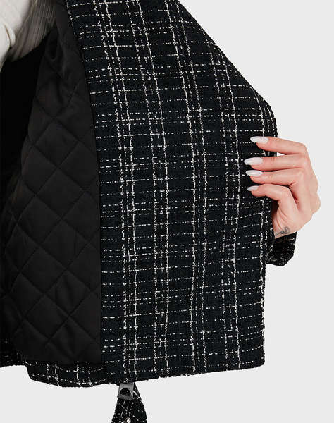 GUESS SANDRA TWEED BIKER ДАМСКО ПАЛТО