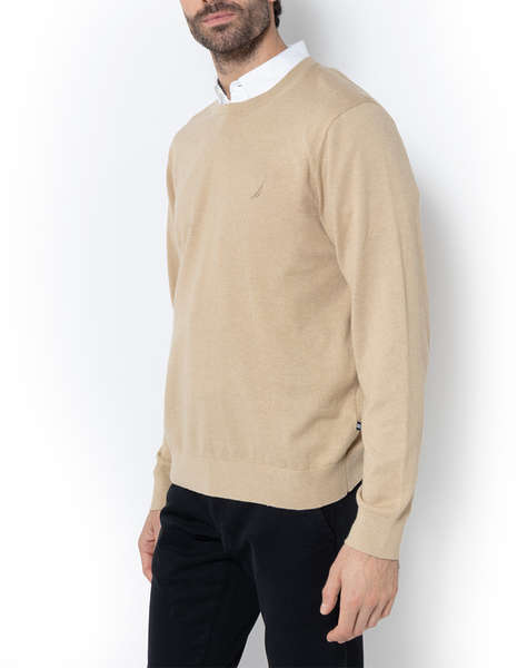 NAUTICA БЛУЗА MM PERFORMANCE SOLID CREW (12GG)