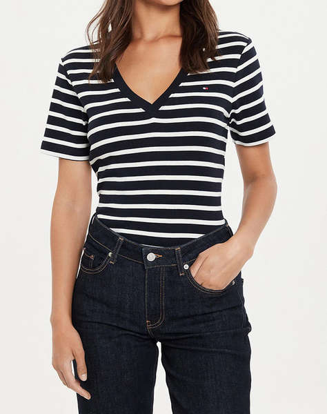 TOMMY HILFIGER NEW SLIM CODY V-NECK SS