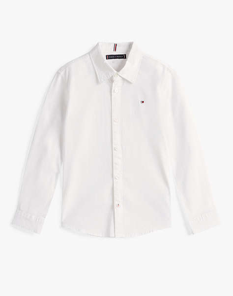 TOMMY HILFIGER SOLID STRETCH POPLIN SHIRT L/S