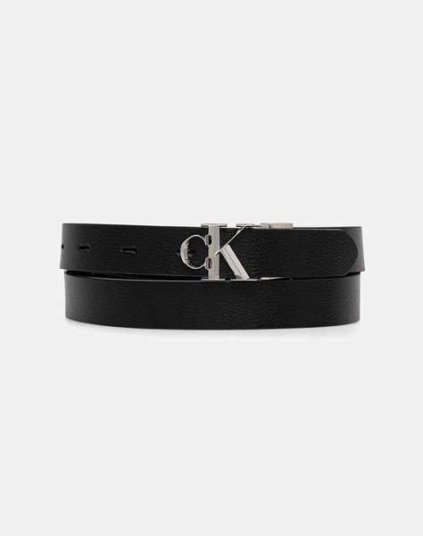CALVIN KLEIN FACTED CK BUCKLE 25MM RE ADJ M