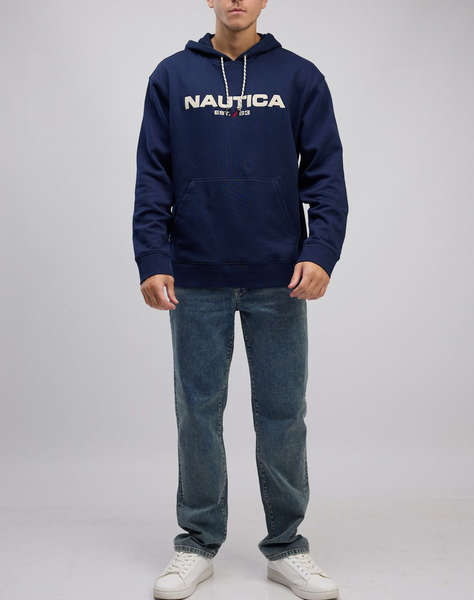 NAUTICA БЛУЗА SWEATSHIRT MM ANCHOR PO LOGO HOODIE