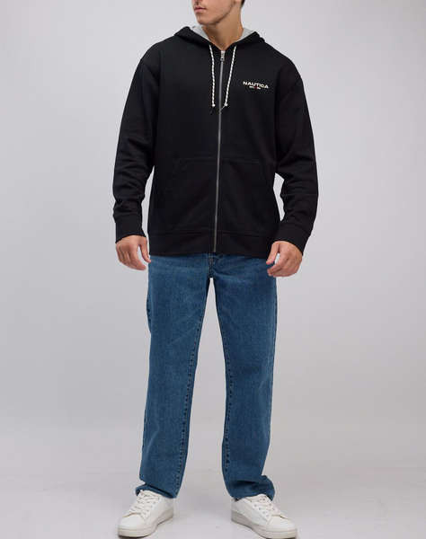 NAUTICA JACKET SWEATSHIRT MM ANCHOR FULL ZIP LOGO HOODIE