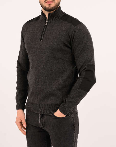 THE BOSTONIANS KNITTING HALF-ZIP REGULAR FIT