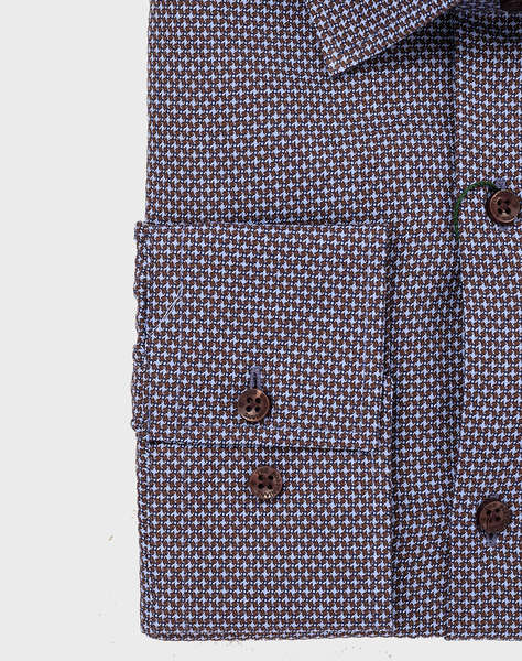 THE BOSTONIANS РИЗА DOBBY SLIM FIT Patterned DOBBY Classic Slim FIT