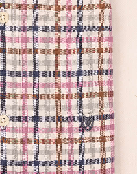 THE BOSTONIANS РИЗА MAVERICK TWILL REGULAR FIT MedCheck TWILL Button-down Regular FIT