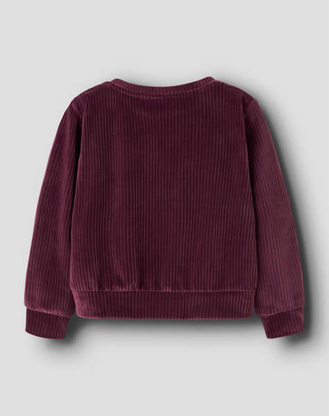 NAME IT NMFVELOA LS VELVET SHORT TOP