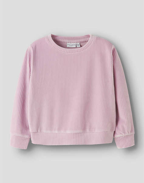 NAME IT NMFVELOA LS VELVET SHORT TOP