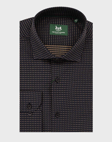 THE BOSTONIANS РИЗА DOBBY CUSTOM FIT Patterned DOBBY Semi-rex Custom FIT