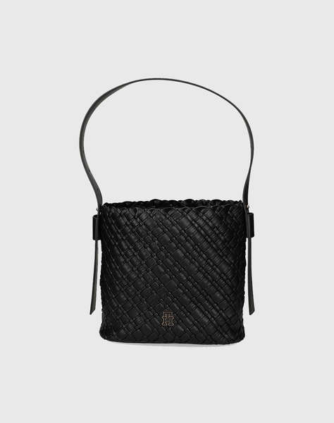 TOMMY HILFIGER TH BRAIDED SHOULDER BAG
