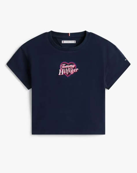 TOMMY HILFIGER TOMMY HEART EMBRO TEE SS