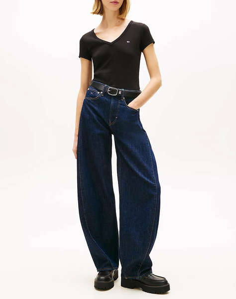 TOMMY JEANS TJW SLIM ESSENTIAL RIB V SS