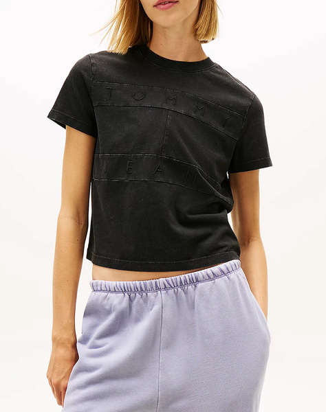 TOMMY JEANS TJW REG SH TONAL FLAG TEE