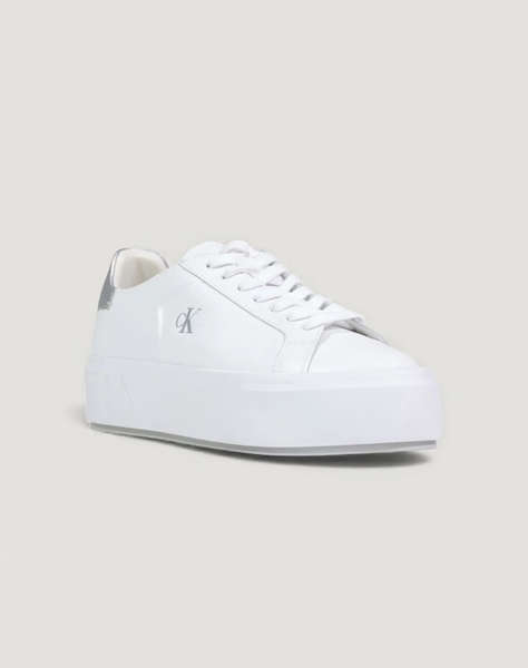 CALVIN KLEIN JEANS FLATFORM LACE UP LTH MET MG