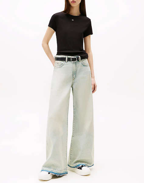 TOMMY JEANS TJW SLIM ESSENTIAL RIB SS EXT