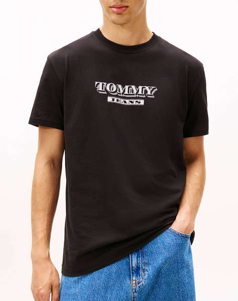 TOMMY JEANS TJM REG BILLS FONT SS TEE EXT