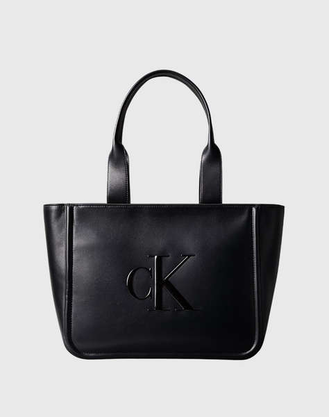 CALVIN KLEIN RAISED CK MEDIUM TOTE