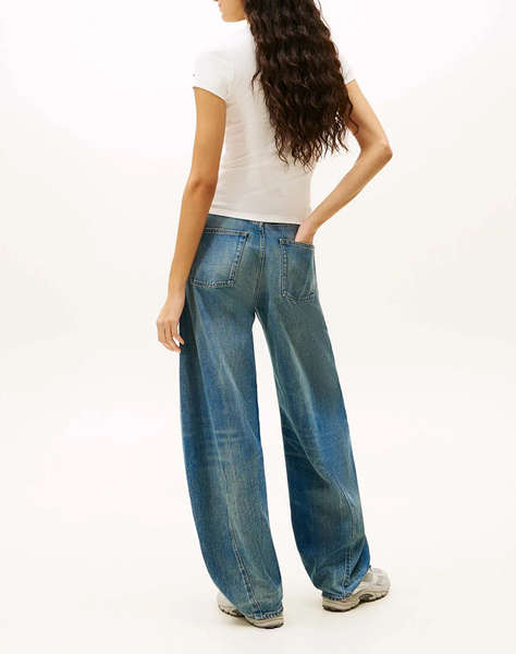 TOMMY JEANS TJW SLIM ESS LOGO 1 RIB TEE EXT