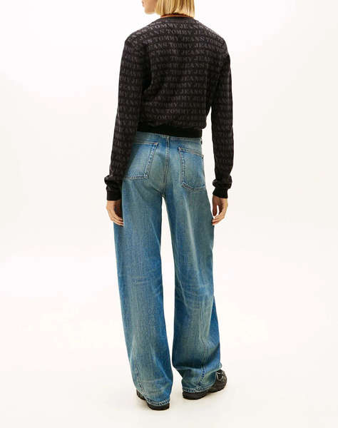 TOMMY JEANS TJW AOP CROP CREW CARDIGAN