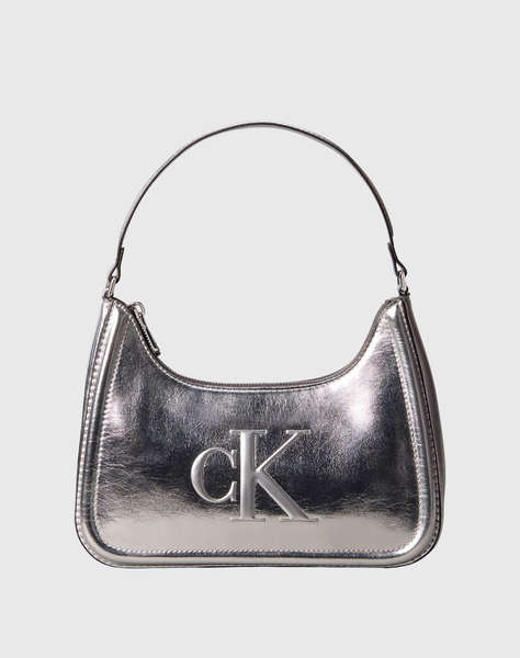 CALVIN KLEIN JEANS BOLD CK METALLIC SHOULDER BAG