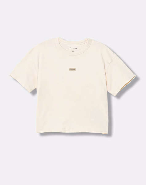 CALVIN KLEIN JEANS FOLDED LOGO LABEL S/S T-SHIRT