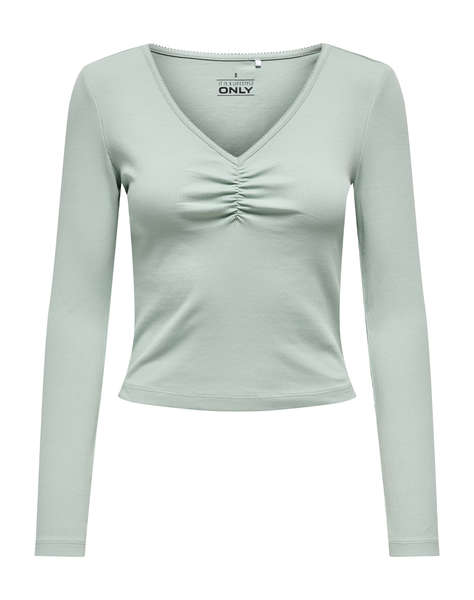 ONLY ONLBETTY L/S SCALLOP V-NECK CC JRS