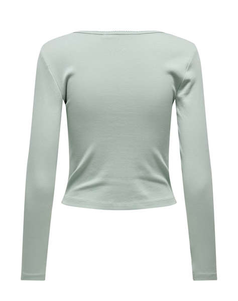ONLY ONLBETTY L/S SCALLOP V-NECK CC JRS