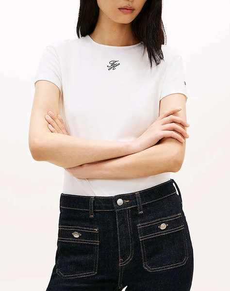 TOMMY HILFIGER TH SCRIPT SLIM SS TEE