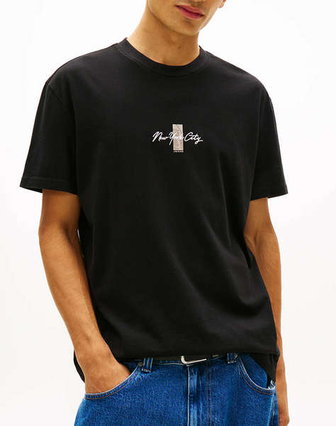 TOMMY JEANS TJM REG SIGN BLOCK SS TEE EXT