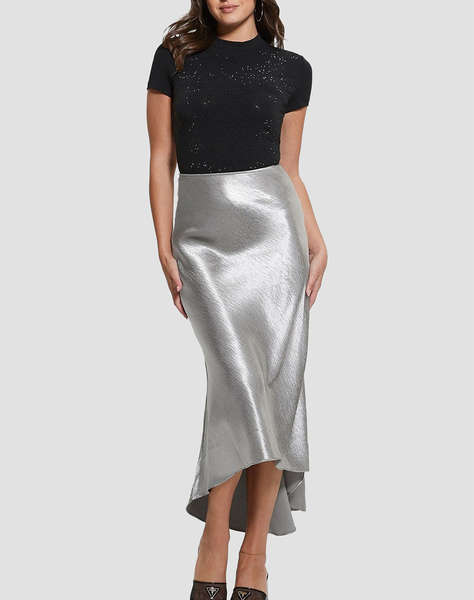 GUESS SS MOCK NECK ALL OVER 4G TEE ДАМСКА БЛУЗА