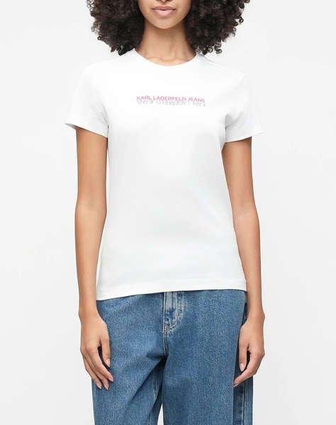 KARL LAGERFELD JEANS KLJ SLIM SS REFLECTION TEE