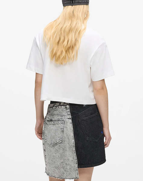 KARL LAGERFELD JEANS KLJ REG CROPPED GRAFFITI TEE