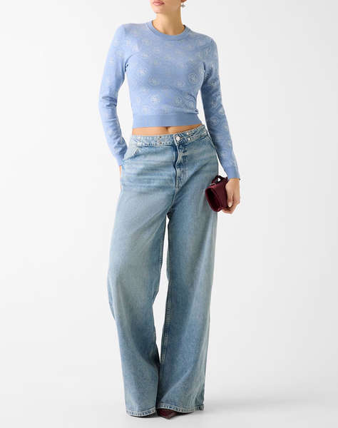 GUESS LS CN RHINESTONES 4G SWTR ДАМСКИ ПУЛОВЕР