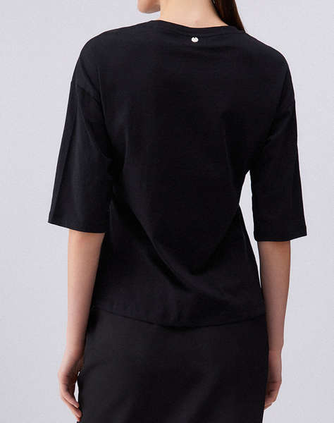 LIU JO WHITE_WA6J04_T-SHIRT MODA M/C ДАМСКА БЛУЗА