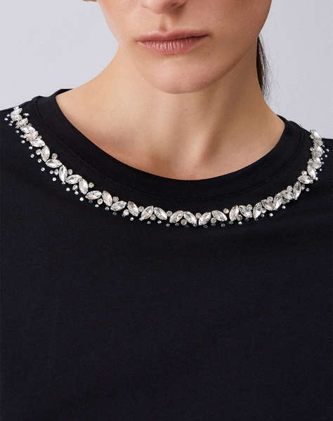 LIU JO WHITE_WA6J04_T-SHIRT MODA M/C ДАМСКА БЛУЗА