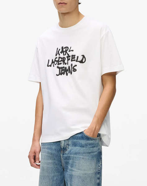 KARL LAGERFELD JEANS KLJ REG SS GRAFFITI TEE