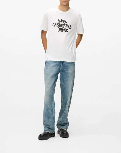 KARL LAGERFELD JEANS KLJ REG SS GRAFFITI TEE