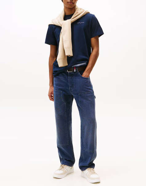 TOMMY JEANS TJM SLIM LINEAR CHEST TEE EXT