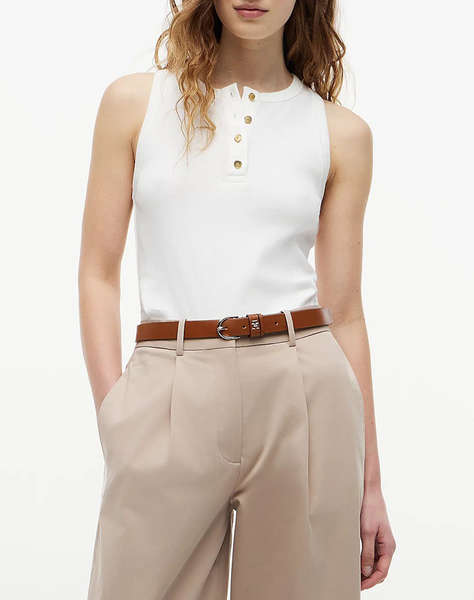 TOMMY HILFIGER GOLD BUTTON HENLEY TOP