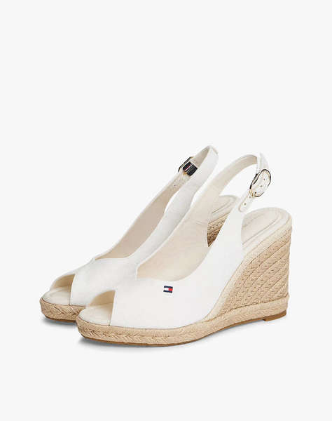 TOMMY HILFIGER FLAG HIGH WEDGE ESPAD SLINGBACK