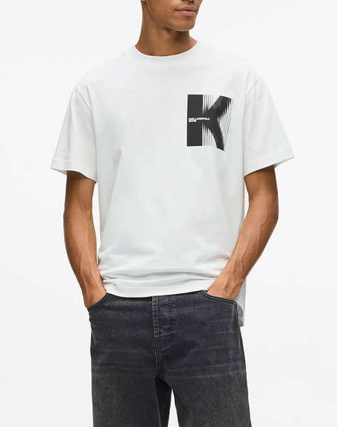 KARL LAGERFELD JEANS KLJ REG SS K LOGO TEE