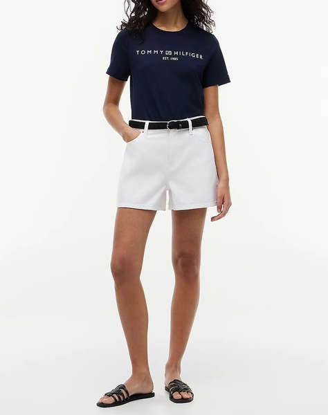 TOMMY HILFIGER REG CORP LOGO C-NK SS