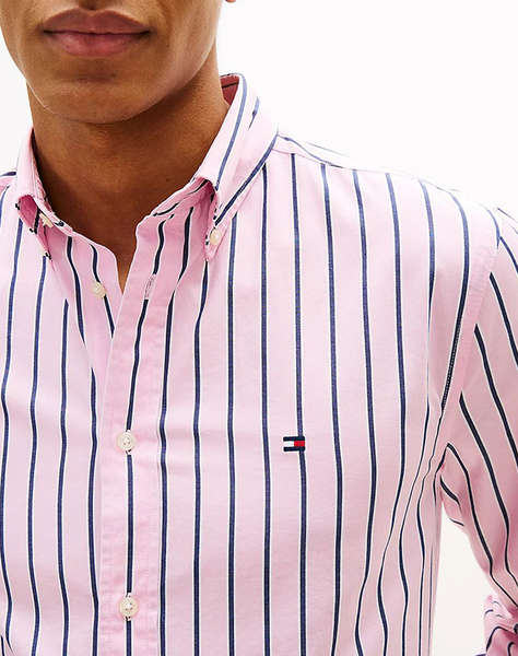 TOMMY HILFIGER FLEX POPLIN BOLD STRIPE RF SHIRT