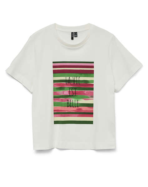 VERO MODA VMVIVIAN METTE SS TOP BOX JRS