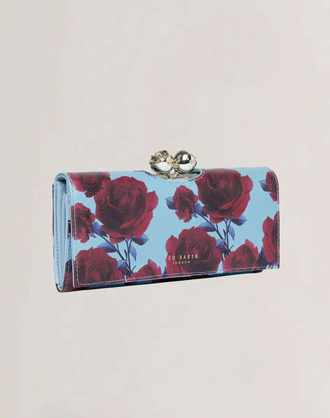 TED BAKER ELLRIE Large Rose Print Bobble Purse