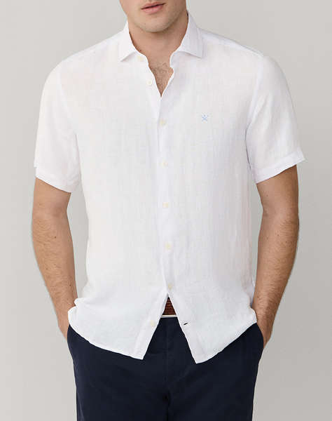 HACKETT ESSENTIALS GMD LINEN SS MEN''S SHIRT