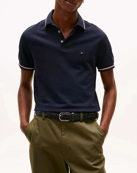 TOMMY HILFIGER TIPPED SLIM FIT POLO