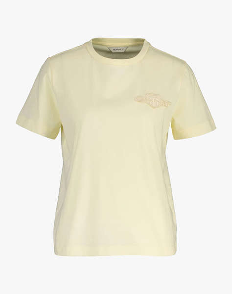 GANT БЛУЗА KMREG TONAL SHIELD SS T-SHIRT