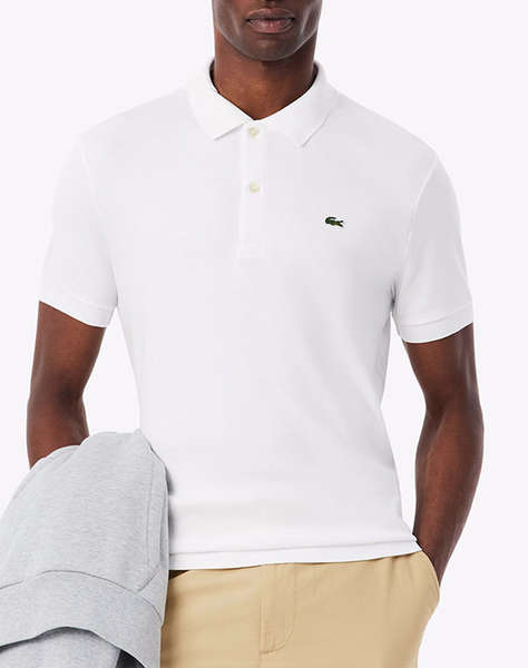 LACOSTE БЛУЗА KMSHORT SLEEVED RIBBED COLLAR SHIRT