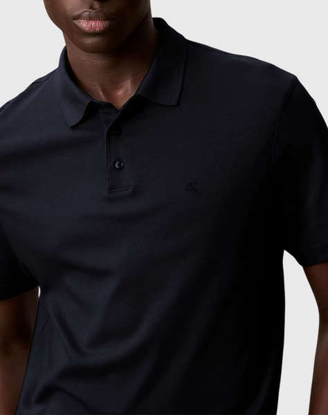 CALVIN KLEIN SS SUPIMA CHEST EMB POLO